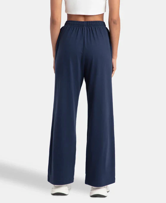 Jockey A158 Women's Super Combed Cotton Rich Straight Fit Wide Leg Pants