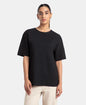 Jockey A162 Women's Polyester Cotton Oversized Fit Solid T-Shirt with StayFresh Treatment