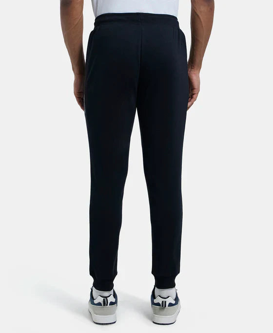 Jockey AM02 Men's Super Combed Cotton Rich Slim Fit Jogger with Zipper Pockets