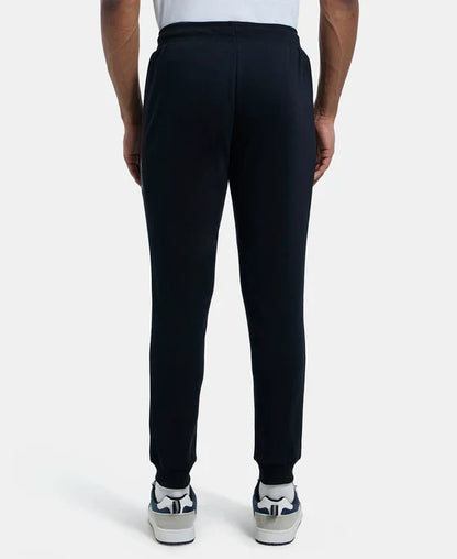 Jockey AM02 Men's Super Combed Cotton Rich Slim Fit Jogger with Zipper Pockets