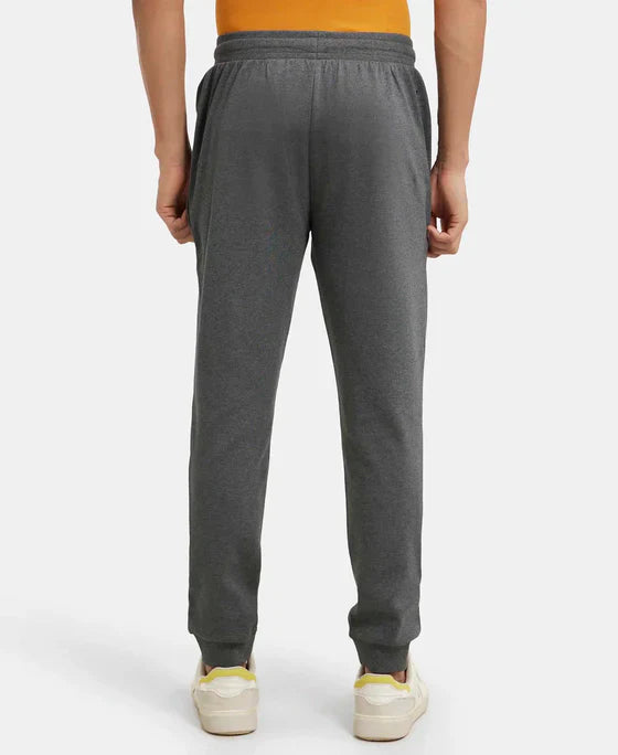 Jockey AM02 Men's Super Combed Cotton Rich Slim Fit Jogger with Zipper Pockets