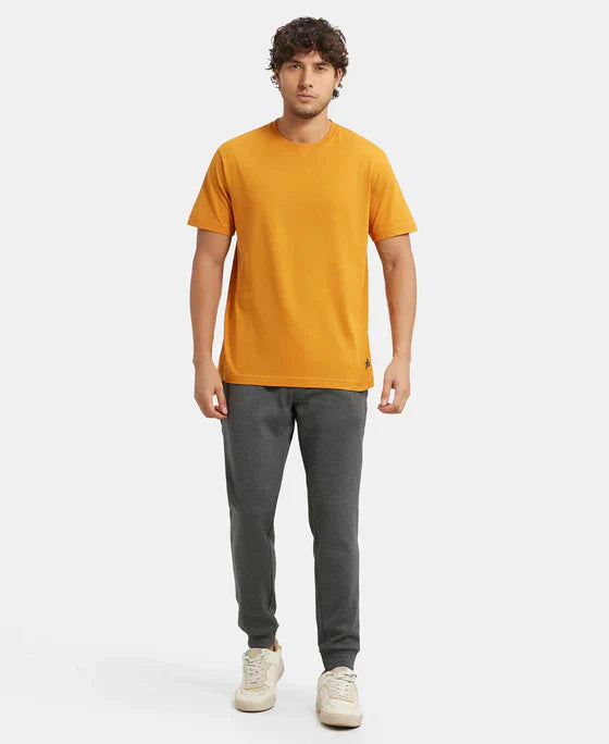 Jockey AM02 Men's Super Combed Cotton Rich Slim Fit Jogger with Zipper Pockets
