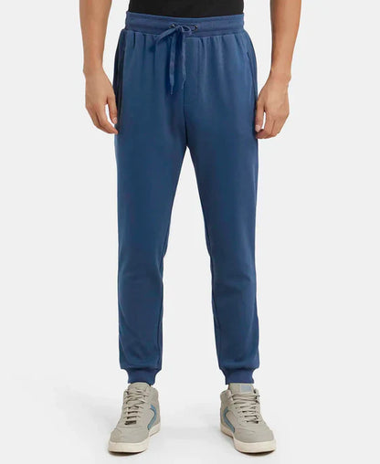 Jockey AM02 Men's Super Combed Cotton Rich Slim Fit Jogger with Zipper Pockets