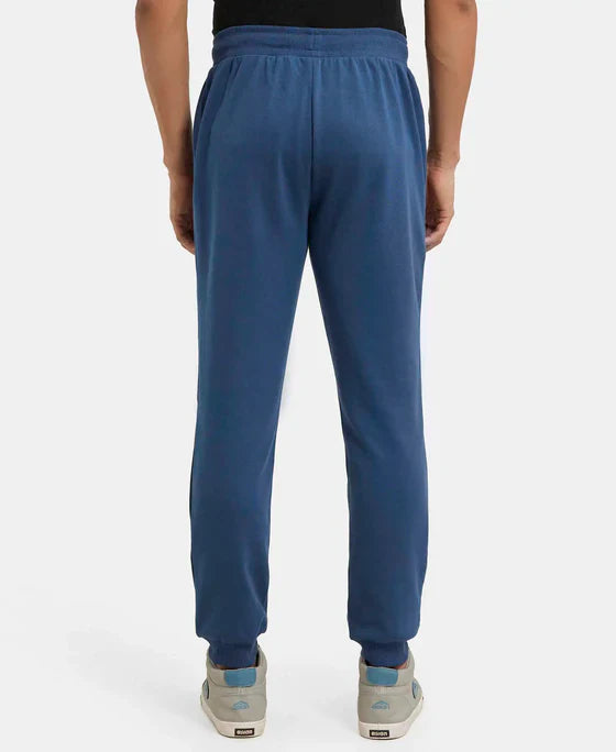 Jockey AM02 Men's Super Combed Cotton Rich Slim Fit Jogger with Zipper Pockets
