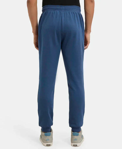 Jockey AM02 Men's Super Combed Cotton Rich Slim Fit Jogger with Zipper Pockets