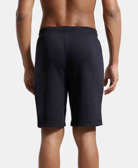 Jockey AM14 Men's Super Combed Cotton Rich Straight Fit Shorts with Zipper Pockets
