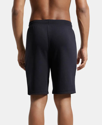 Jockey AM14 Men's Super Combed Cotton Rich Straight Fit Shorts with Zipper Pockets