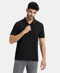 Jockey AM38 Men's Microfiber Fabric Solid Half Sleeve Polo T-Shirt with StayDry & StayFresh Technology