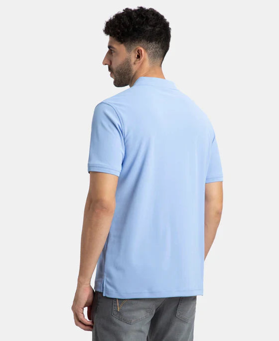 Jockey AM38 Men's Microfiber Fabric Solid Half Sleeve Polo T-Shirt with StayDry & StayFresh Technology
