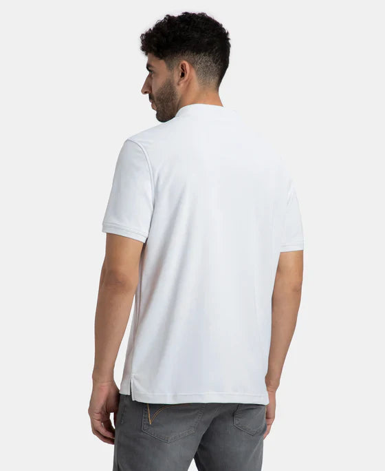 Jockey AM38 Men's Microfiber Fabric Solid Half Sleeve Polo T-Shirt with StayDry & StayFresh Technology