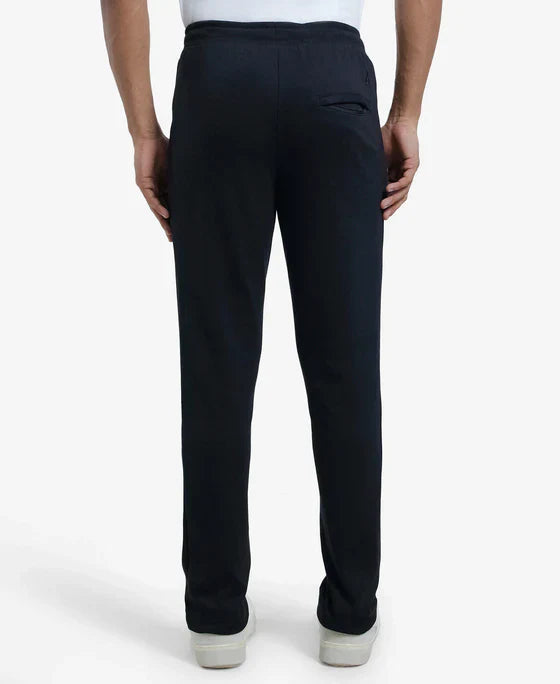 Jockey AM44 Men's  Super Combed Cotton Rich Pique Slim Fit Trackpants with Side Zipper Pockets