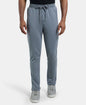 Jockey AM44 Men's  Super Combed Cotton Rich Pique Slim Fit Trackpants with Side Zipper Pockets