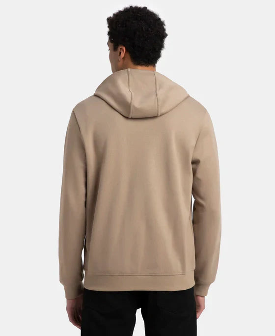 Jockey AM61 Men's Super Combed Cotton Rich Pique Fabric Ribbed Cuff Hoodie Jacket