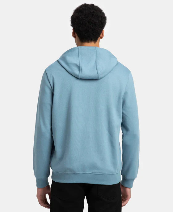 Jockey AM61 Men's Super Combed Cotton Rich Pique Fabric Ribbed Cuff Hoodie Jacket