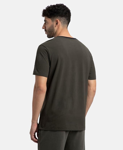 Jockey AM69 Men's Super Combed Cotton Round Neck Half Sleeve T-Shirt