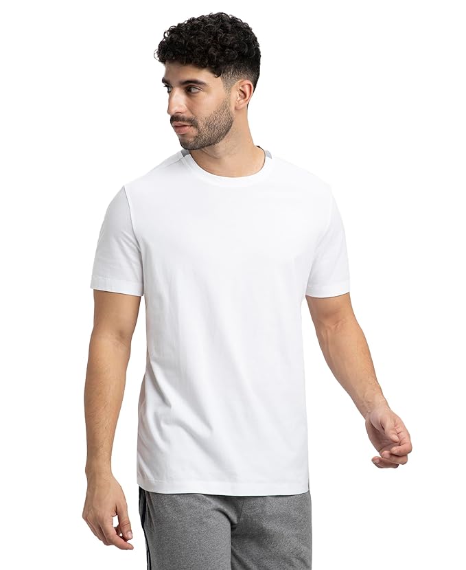 Jockey AM69 Men's Super Combed Cotton Round Neck Half Sleeve T-Shirt