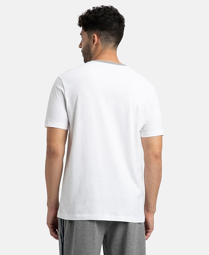 Jockey AM69 Men's Super Combed Cotton Round Neck Half Sleeve T-Shirt