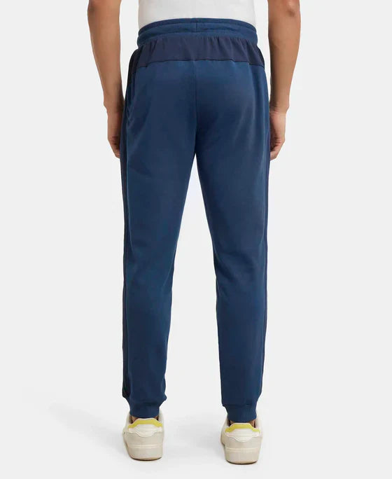 Jockey AM71 Men's Super Combed Cotton Rich Slim Fit Jogger with Zipper Pockets