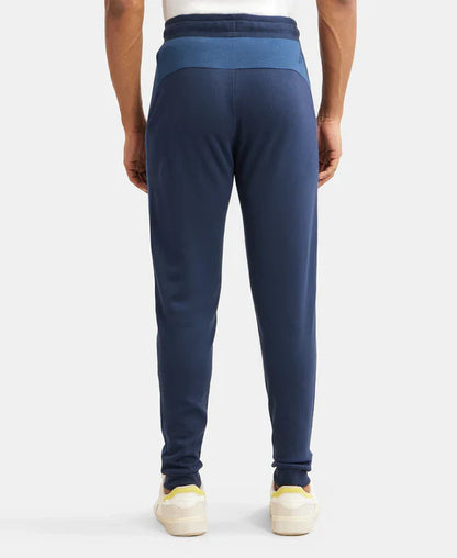 Jockey AM71 Men's Super Combed Cotton Rich Slim Fit Jogger with Zipper Pockets