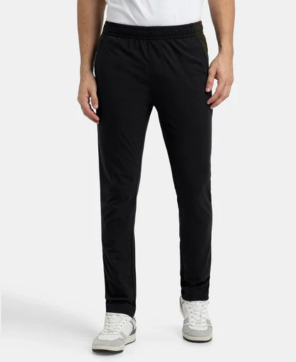 Jockey AM75 Men's Super Cotton Slim Fit Trackpant with Zipper Media Pocket