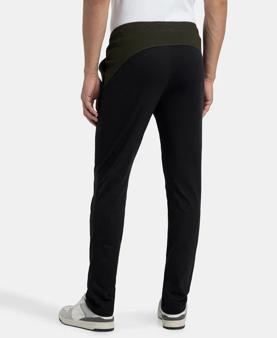 Jockey AM75 Men's Super Cotton Slim Fit Trackpant with Zipper Media Pocket