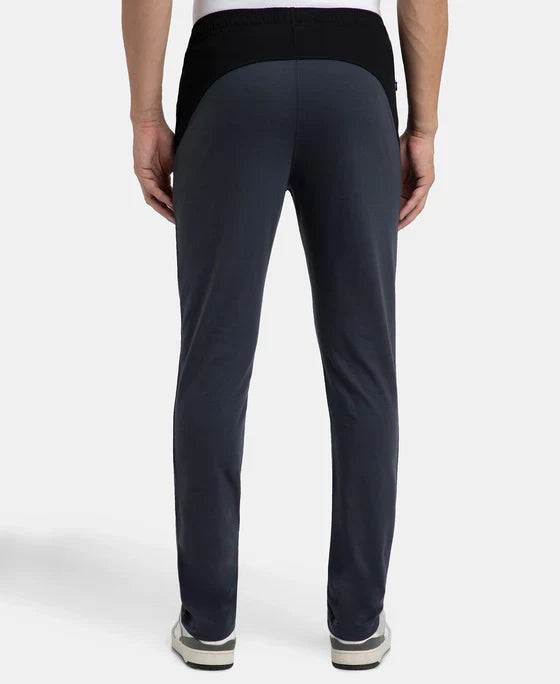 Jockey AM75 Men's Super Cotton Slim Fit Trackpant with Zipper Media Pocket