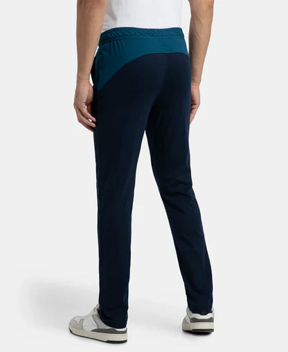 Jockey AM75 Men's Super Cotton Slim Fit Trackpant with Zipper Media Pocket