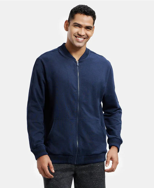 Jockey AM92 Men's Super Combed Cotton Rich Fleece Jacket with StayWarm Technology