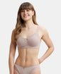 Jockey FE41 Wirefree Non-Padded Super Combed Cotton Elastane Full Coverage Plus Size Everyday Bra with Concealed Shaper Panel and Broad Fabric Straps