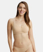 Jockey FE41 Wirefree Non-Padded Super Combed Cotton Elastane Full Coverage Plus Size Everyday Bra with Concealed Shaper Panel and Broad Fabric Straps