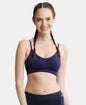 Jockey FE74 Women's Wirefree Seamfree Non-Padded Micro Touch Nylon Elastane Stretch Full Coverage Bra with Optional Cross Back Styling