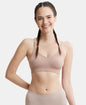 Jockey FE74 Women's Wirefree Seamfree Non-Padded Micro Touch Nylon Elastane Stretch Full Coverage Bra with Optional Cross Back Styling