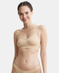 Jockey FE74 Women's Wirefree Seamfree Non-Padded Micro Touch Nylon Elastane Stretch Full Coverage Bra with Optional Cross Back Styling