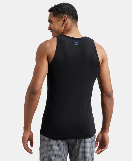 Jockey FP04 Men's Super Combed Cotton Rib Round Neck Sleeveless Vest