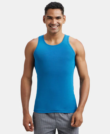 Jockey FP04 Men's Super Combed Cotton Rib Round Neck Sleeveless Vest