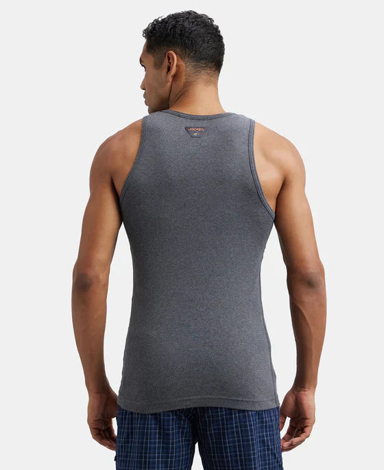 Jockey FP04 Men's Super Combed Cotton Rib Round Neck Sleeveless Vest