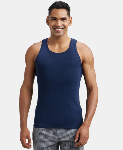 Jockey FP04 Men's Super Combed Cotton Rib Round Neck Sleeveless Vest