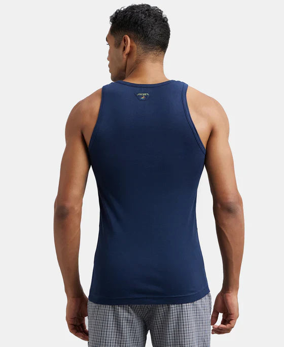 Jockey FP04 Men's Super Combed Cotton Rib Round Neck Sleeveless Vest