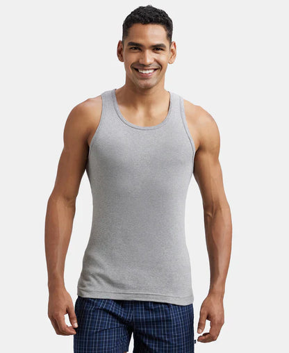 Jockey FP04 Men's Super Combed Cotton Rib Round Neck Sleeveless Vest