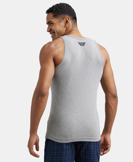 Jockey FP04 Men's Super Combed Cotton Rib Round Neck Sleeveless Vest