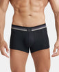 Jockey HG14 Men's Microfiber Elastane Stretch Rib Solid Trunk with StayDry Treatment
