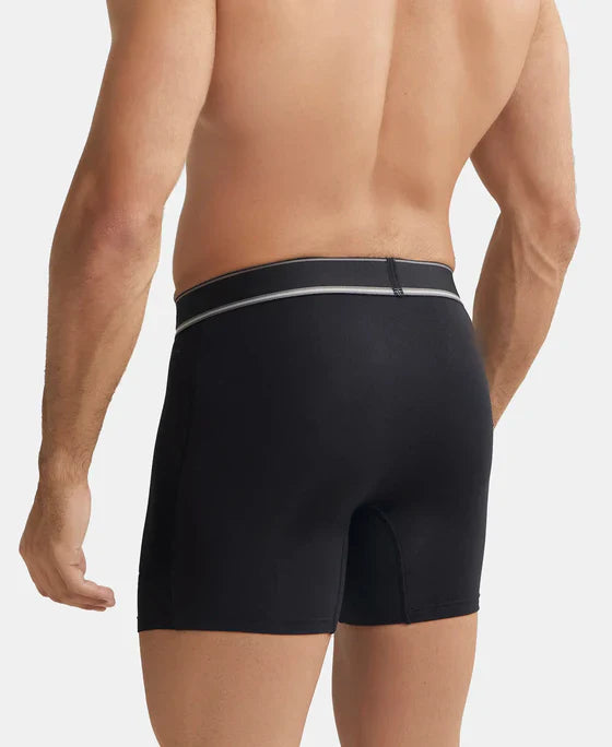 Jockey HG17 Men's Tencel Micro Modal Elastane Stretch Solid Boxer Brief with Natural Stay Fresh Properties