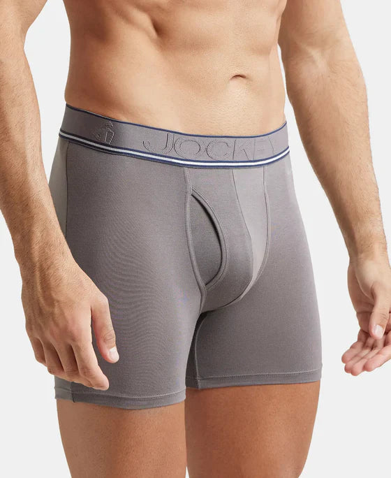 Jockey HG17 Men's Tencel Micro Modal Elastane Stretch Solid Boxer Brief with Natural Stay Fresh Properties