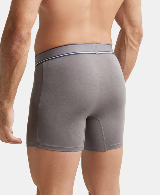 Jockey HG17 Men's Tencel Micro Modal Elastane Stretch Solid Boxer Brief with Natural Stay Fresh Properties