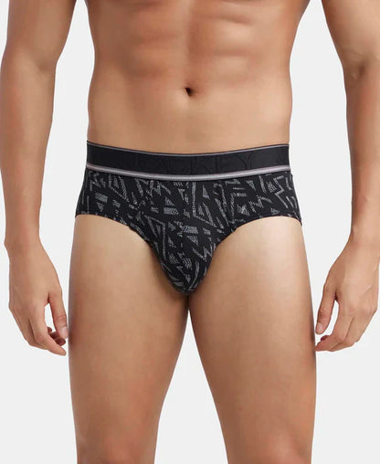 Jockey HG29 Men's Tencel Micro Modal Elastane Stretch Printed Brief with Natural StayFresh Properties