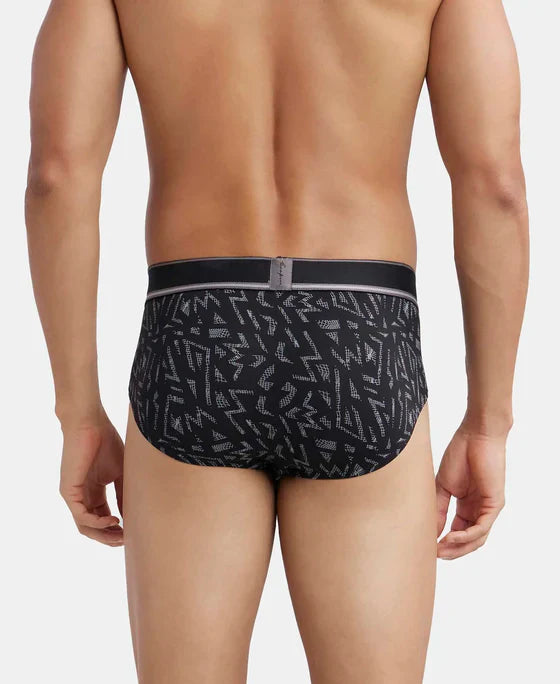 Jockey HG29 Men's Tencel Micro Modal Elastane Stretch Printed Brief with Natural StayFresh Properties