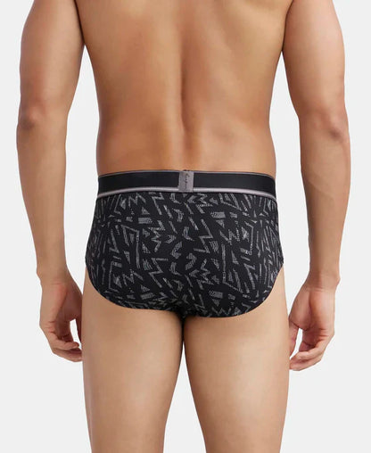 Jockey HG29 Men's Tencel Micro Modal Elastane Stretch Printed Brief with Natural StayFresh Properties