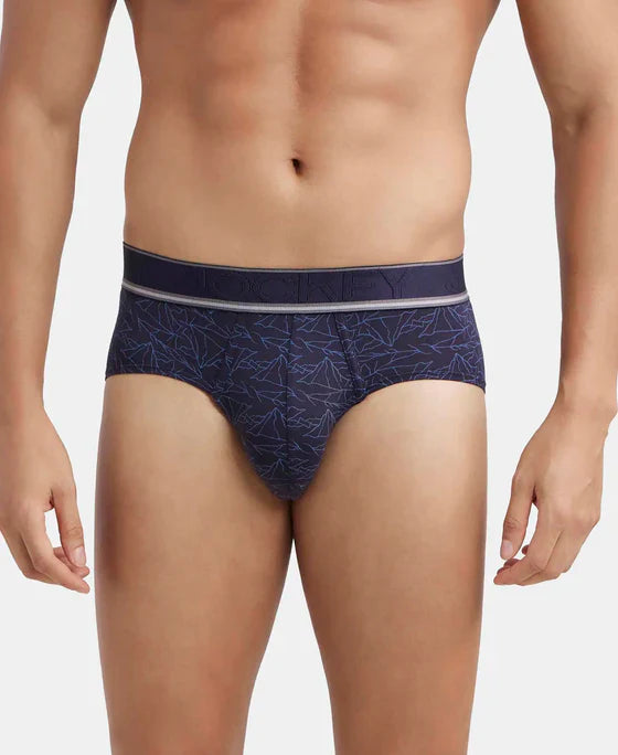 Jockey HG29 Men's Tencel Micro Modal Elastane Stretch Printed Brief with Natural StayFresh Properties