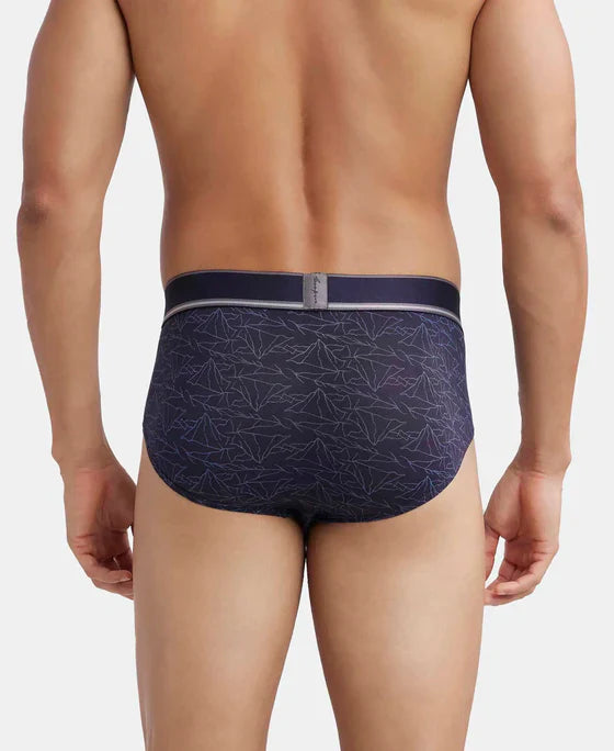 Jockey HG29 Men's Tencel Micro Modal Elastane Stretch Printed Brief with Natural StayFresh Properties