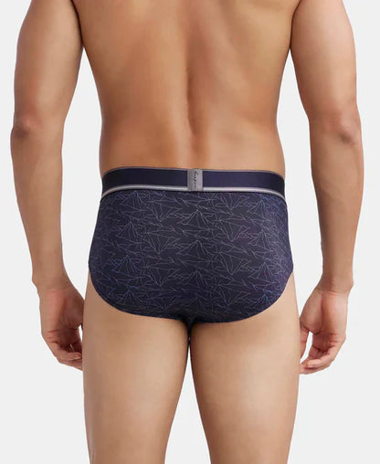 Jockey HG29 Men's Tencel Micro Modal Elastane Stretch Printed Brief with Natural StayFresh Properties